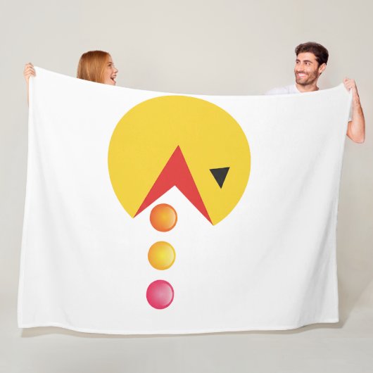 Eating Dot Fleece Deken (In situ)