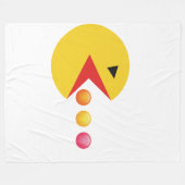 Eating Dot Fleece Deken (Voorkant (Horizontaal))