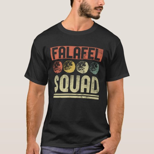 Eating Falafel Hummus Arabic Food Chef T-shirt (Voorkant)