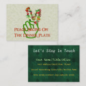 Eating for Peace Visitekaartje (Voorkant / Achterkant)