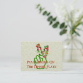 Eating for Peace Visitekaartje (Staand voorkant)