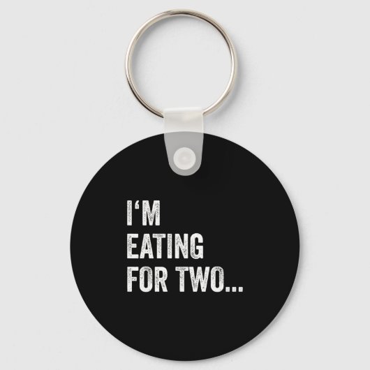 Eating For Two Drinking For Three Couples Shirts _ Sleutelhanger (Voorkant)