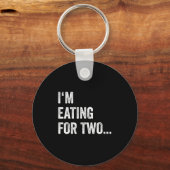 Eating For Two Drinking For Three Couples Shirts _ Sleutelhanger (Voorkant)