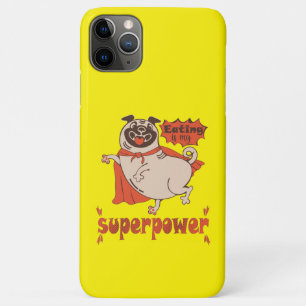 Eating is my superpower red cloak pug comic style Case-Mate iPhone case