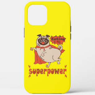 Eating is my superpower red cloak pug comic style Case-Mate iPhone case