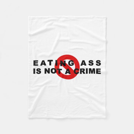 Eating Is Not A Crime Funny Quote Motivational Sar Fleece Deken (Voorkant)