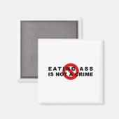 Eating Is Not A Crime Funny Quote Motivational Sar Magneet (Voorkant / Achterkant)