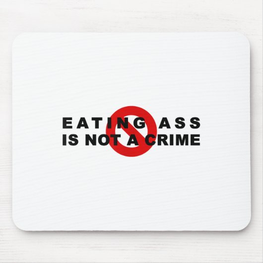 Eating Is Not A Crime Funny Quote Motivational Sar Muismat (Voorkant)