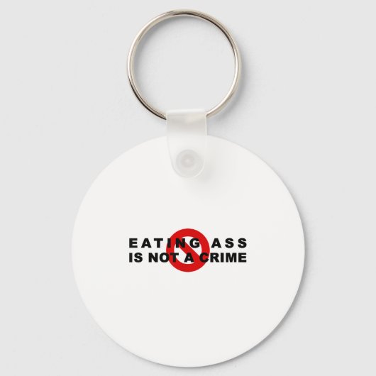 Eating Is Not A Crime Funny Quote Motivational Sar Sleutelhanger (Voorkant)