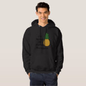 Eating Pineapples Cute Fruit  Tropical Fruits Hoodie (Voorkant volledig)