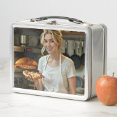 Eating Pizza Photo Personalize Customize (In situ)