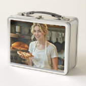 Eating Pizza Photo Personalize Customize (Voorkant)
