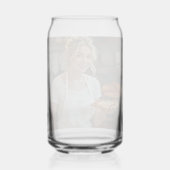Eating Pizza Photo Personalize Customize  Blikvorm Glas (Achterkant)