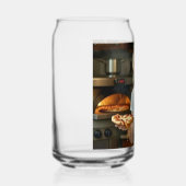 Eating Pizza Photo Personalize Customize  Blikvorm Glas (Rechts)