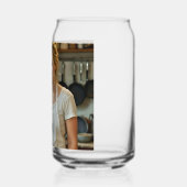 Eating Pizza Photo Personalize Customize  Blikvorm Glas (Links)