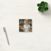Eating Pizza Photo Personalize Customize Post-it® Notes (Kantoor)