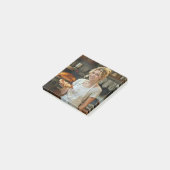 Eating Pizza Photo Personalize Customize Post-it® Notes (Schuin)