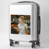 Eating Pizza Photo Personalize Customize Sticker (Koffer)