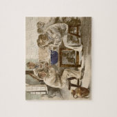 Eating Soup at the Barracks, from 'L'Estampe Moder Legpuzzel (Verticaal)