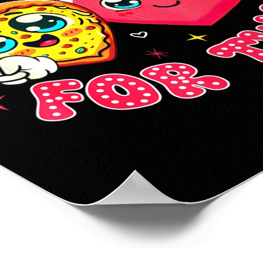 Eating Zza For Two Pregnancy Valentines Day New Mo Poster (Hoek)