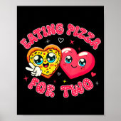 Eating Zza For Two Pregnancy Valentines Day New Mo Poster (Voorkant)