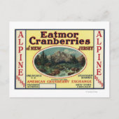 Eatmor Cranberries Brand Label Briefkaart (Voorkant)