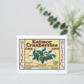 Eatmor Cranberries Brand Label Briefkaart (Staand voorkant)