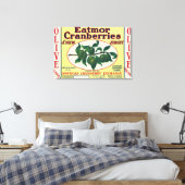 Eatmor Cranberries Brand Label Canvas Afdruk (Insitu (Slaapkamer))