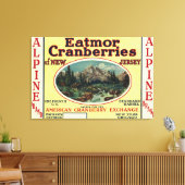 Eatmor Cranberries Brand Label Canvas Afdruk (Insitu (Woonkamer))
