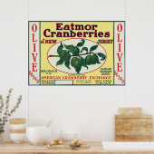 Eatmor Cranberries Brand Label Poster (Keuken)