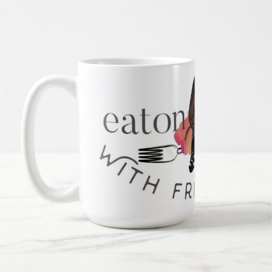 Eaton Good met Freddie Jean - Large Coffee Mok (Links)