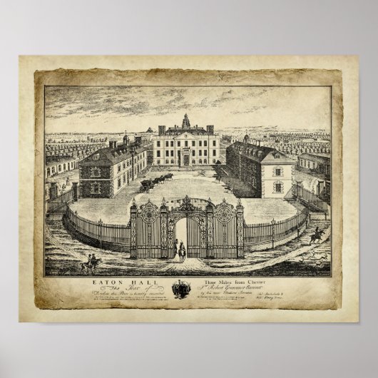 Eaton Hall English Country House Print 1 (Voorkant)
