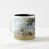 Eaton Hall, Entrance Front, van Ackermann's 'Repo' Tweekleurige Koffiemok (Voorkant links)