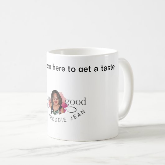 Eaton met Freddie Jean - White Coffee Mok (Voorkant rechts)