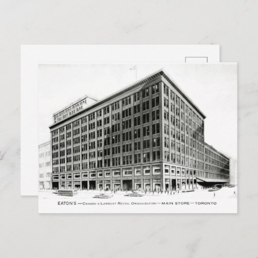 Eaton's koningin St Toronto illustratie Briefkaart (Voorkant / Achterkant)