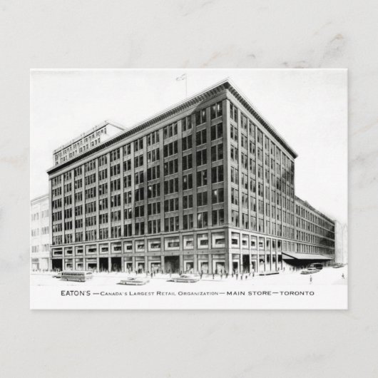 Eaton's koningin St Toronto illustratie Briefkaart (Voorkant)