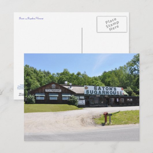 Eaton's Sugarhouse - Briefkaart (Voorkant / Achterkant)