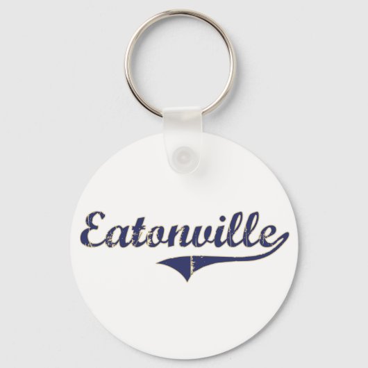Eatonville Washington Classic Design Sleutelhanger (Voorkant)