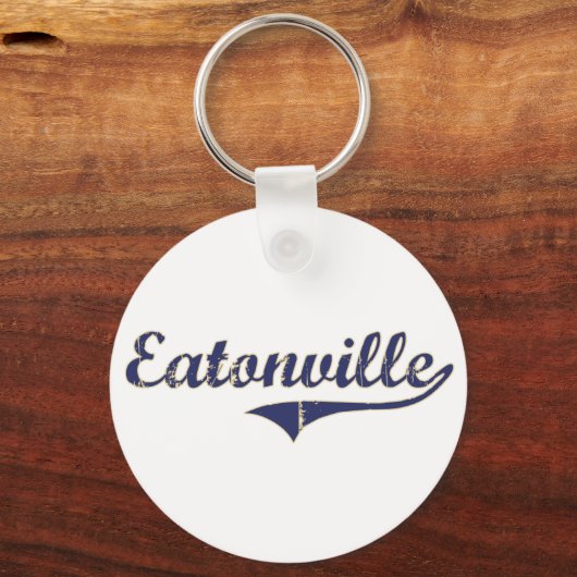 Eatonville Washington Classic Design Sleutelhanger (Voorkant)
