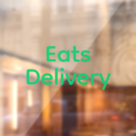 Eats Bezorgchauffeur Raamsticker