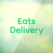 Eats Delivery Driver Window Decal (Vel 3)