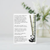 "Eats Shoots and Leaves" Briefkaart (Staand voorkant)