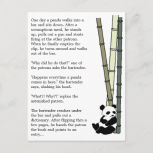 "Eats Shoots and Leaves" Briefkaart