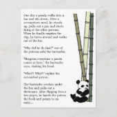 "Eats Shoots and Leaves" Briefkaart (Voorkant)