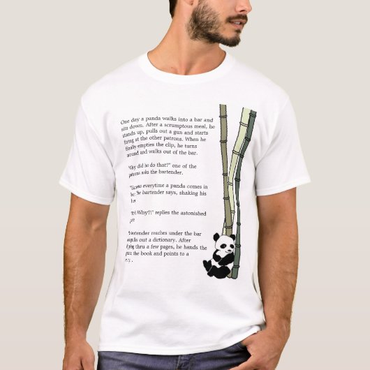 "Eats Shoots and Leaves" T-shirt (Voorkant)