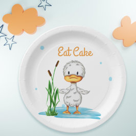 Eattaart kleine eenpige neutrale baby shower papieren bordje