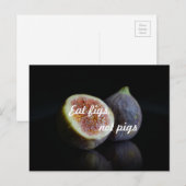 Eatvijgen, geen varkens briefkaart (Voorkant / Achterkant)