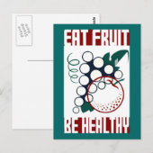 Eatvruchten zijn gezond briefkaart (Voorkant / Achterkant)