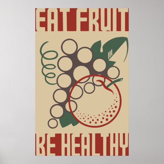 Eatvruchten zijn gezond poster (Voorkant)