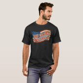 Eau Claire City Wisconsin  Amerikaanse vlag T-shirt (Voorkant volledig)